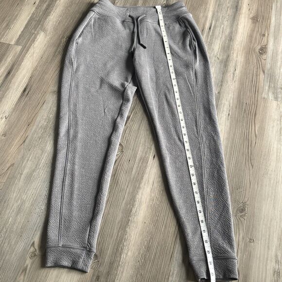 Prana Textured Gray Pull On Drawstring Joggers Size XS - Picture 6 of 8